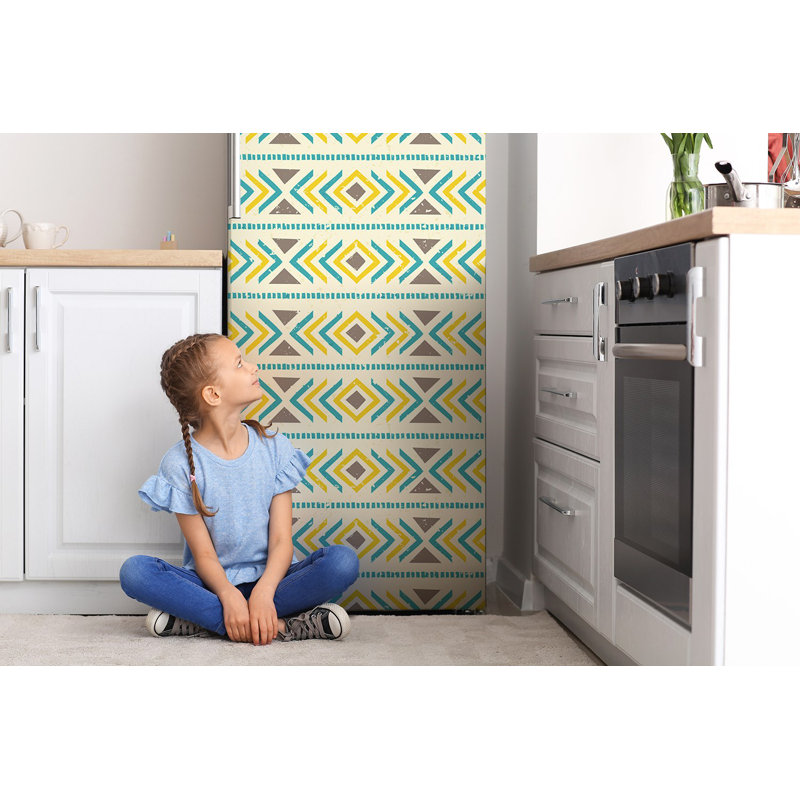 Abstract Non-Wall Damaging Door Decal