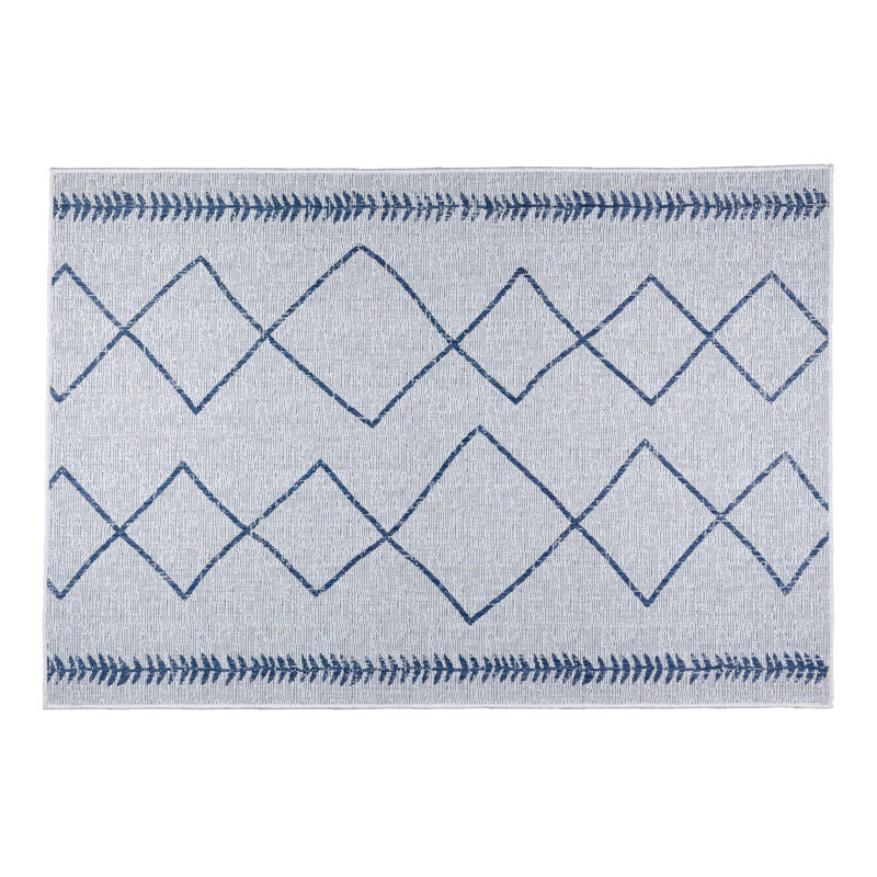 Navy Blue Sisal Carpet (2.6 x 4.9 ft), 100% Natural Fiber, 5 mm Pile Height | Machine Woven, Durable Jute Base, 1200 g/m² | Ideal for Living Room & Bedroom, Easy to Clean & Maintain, Stylish Design