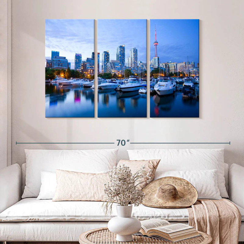 Sireci Toronto Waterfront Blue Hour, 32" H x 50" W