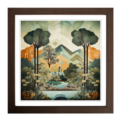 Landscape Deco No.6 - Framed Print