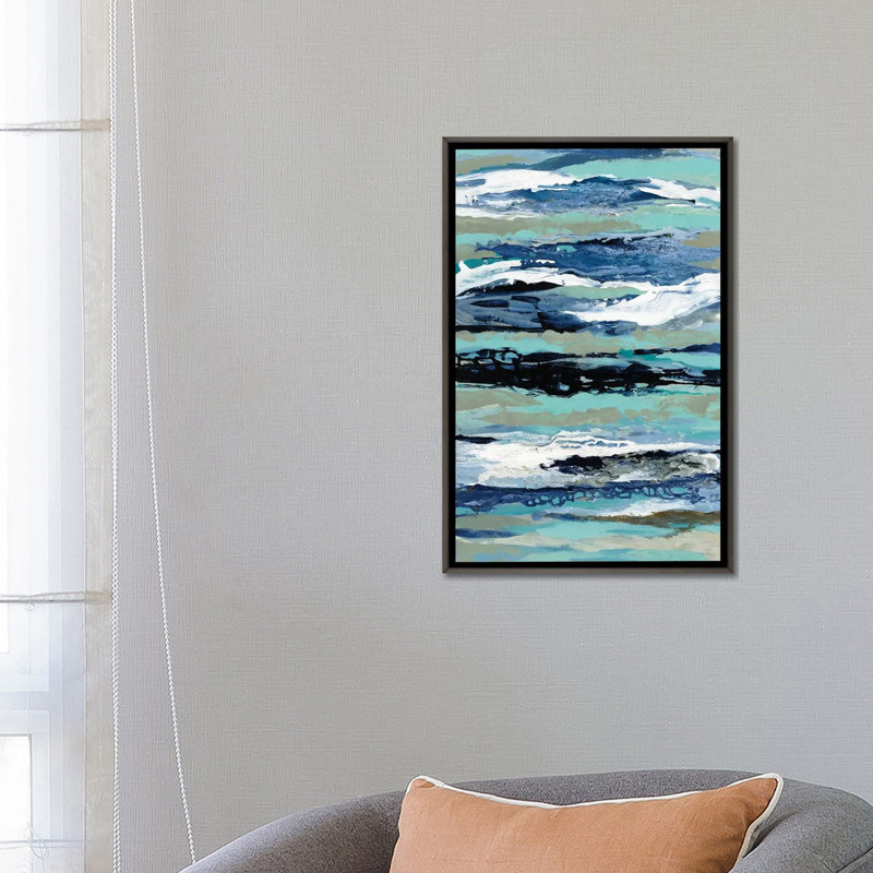 «Coastal Sea Foam I» par Silvia Vassileva - reproduction d'art, Pas de tapis, H 26 po x l 18 po x 1,5 po
