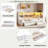 Modern Daybed With 2 Storage Drawers, Storage Cabinets, Led Light And Usb Ports-1661213366