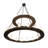 Wolfsberg 24 - Light Steel Dimmable Wagon Wheel Chandelier