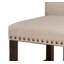 Chaise d'appoint rembourrée en lin Messerly