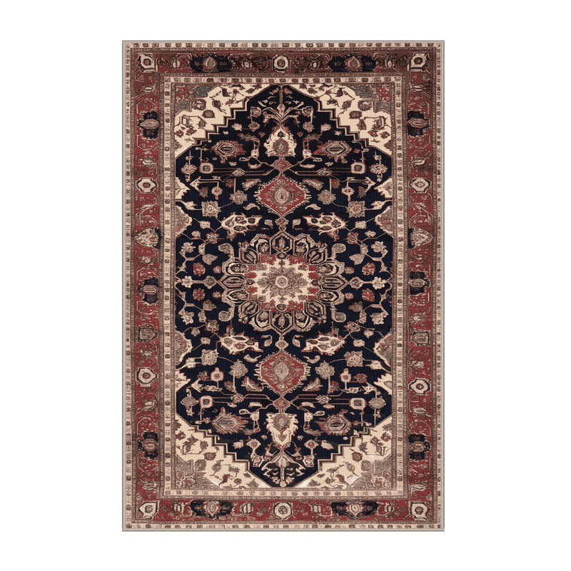 Tapis brun lavable à la machine, Rectangulaire 8 pi x 12 pi