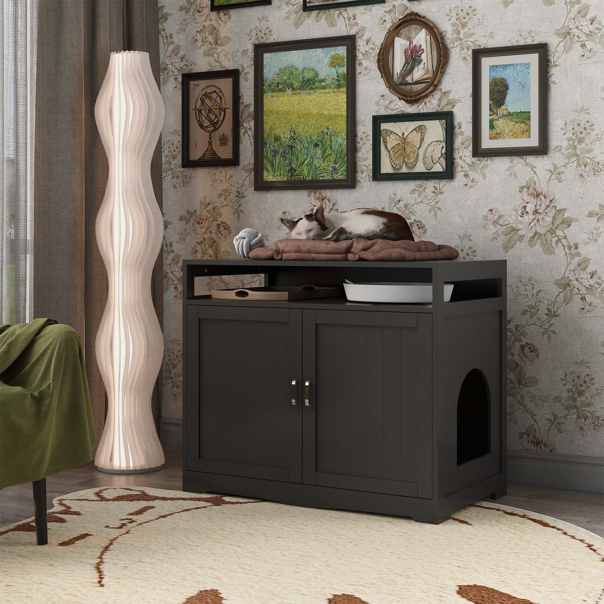 Tucker Murphy Pet™ Cat Litter Box Furniture With Hidden Plug Wayfair