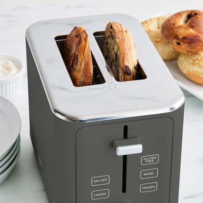 Martha Stewart 2 Slice Classic Toaster, Caviar