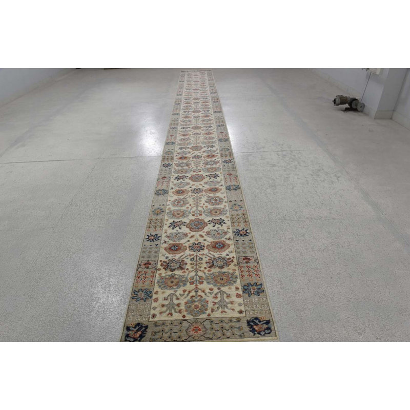 Transitional One-of-a-Kind Runner 2'5" X 21'4" Hand Knotted Area Rug