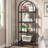 Laddie Arched Bookcase, 4-Tier Storage bookshelf-992000205