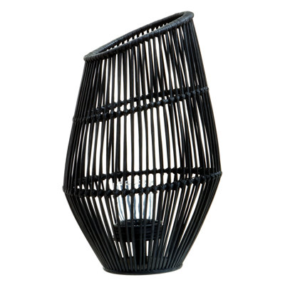 Bourbeau Wicker Tabletop Lantern