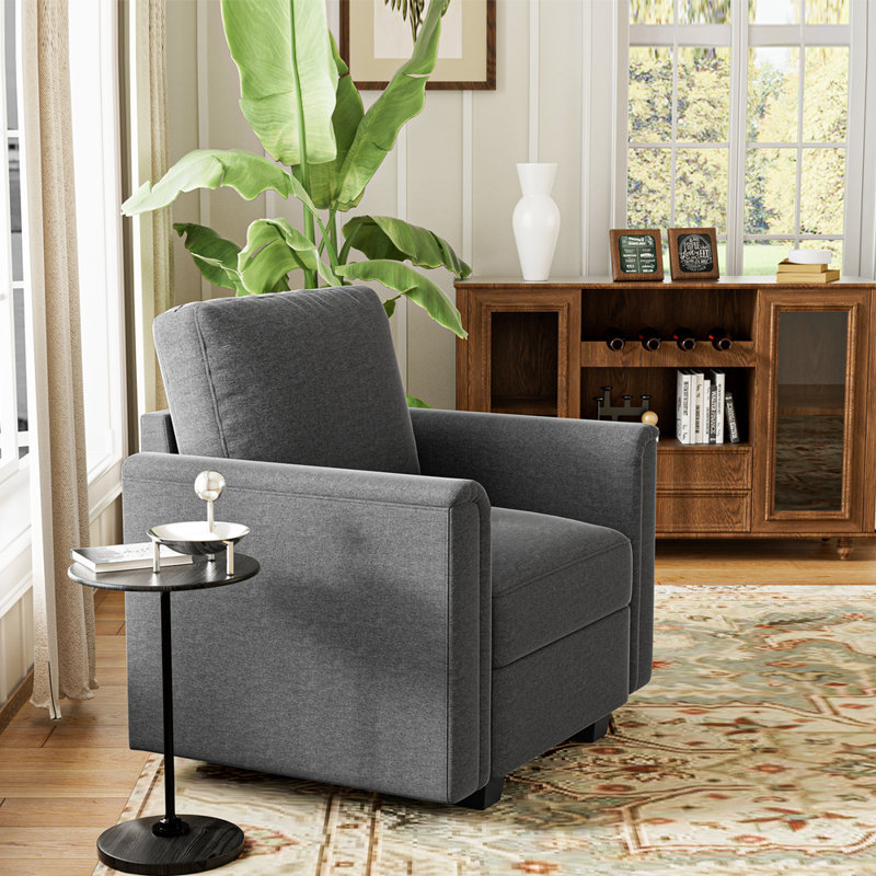 Élégant fauteuil d'appoint courbé, canapé modulaire personnalisable pour le confort et le style dans n'importe quelle pièce