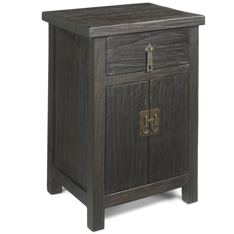 Carnstroan 42cm W Solid Wood Bedside Table