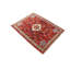 Tapis oriental tribal rouge fait à la main 3 pi 6 po x 4 pi 3 pi