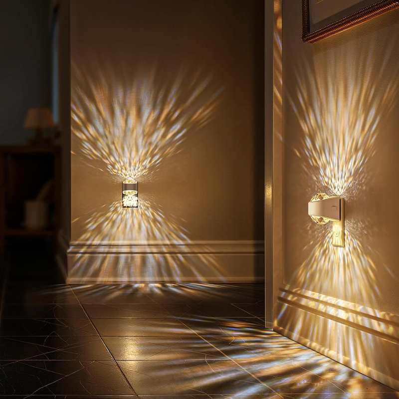 Veilleuse murale à DEL à projecteur | Blanc doux 3000K, luminosité réglable, veilleuse crépusculaire pour enfants, chambre d'enfant, salle de bain, décoration intérieure, salle de jeux, ensemble de 2