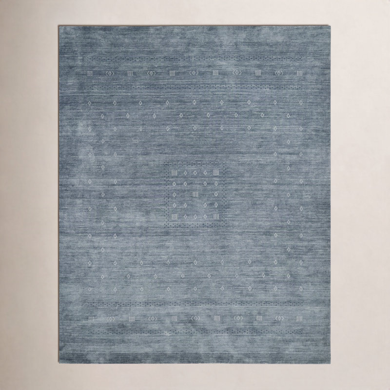 Simi Hand Knotted Cotton/Wool Southwestern Area Rug, Pink, Rectangle 3' x 5'