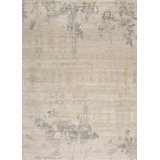 Avant Handmade Silk and Wool Geometric and Abstract Area Rug