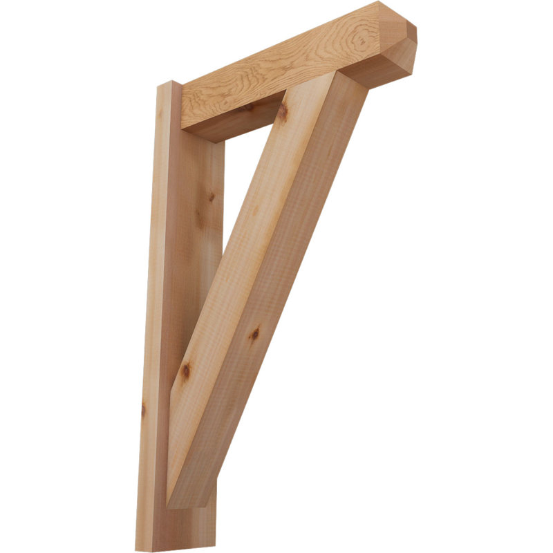 Artisan traditionnel en bois rustique, Cèdre rouge de l'Ouest l 5 1/2 po (lisse), P 14 po x H 22 po