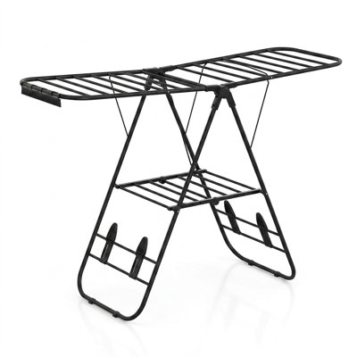Adjustable Foldable Laundry Rack - Indoor/Outdoor Drying Solution