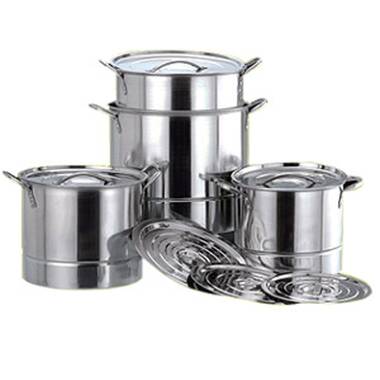 ARC 32QT Seafood Boil Pot With Basket Kit, Stainless Steel Crawfish Boil Pot  And Burner 37,000