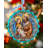 4'' Glass Hanging Figurine Ornament
