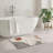 Beige Boho Abstract Bath Rug, 20 X 32 Inches, For Bathroom, Bedroom