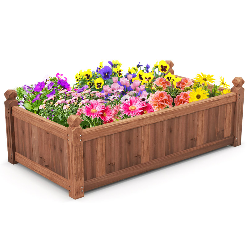 Cajigas Wood Planter Box