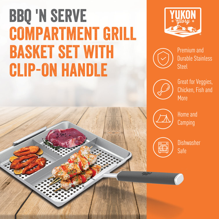 Yukon Glory Grill 'n Serve BBQ Basket Set