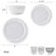 Mikasa Shay 12-Piece Bone China Dinnerware Set, Service For 4
