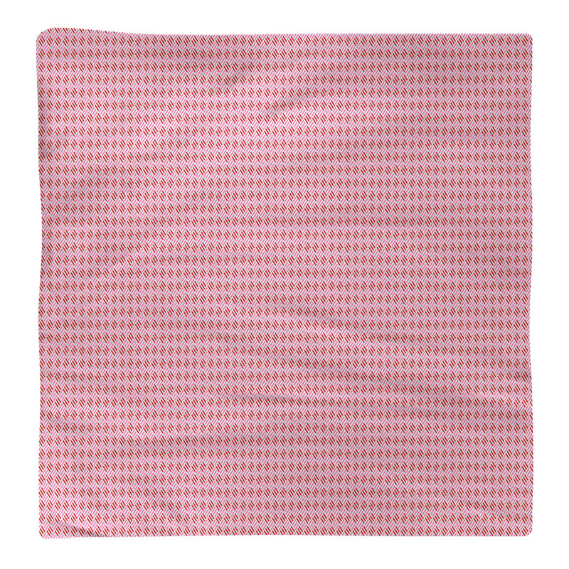 Serviette de diamants de la fête hol, 10 po x 10 po, Rouge, Coton
