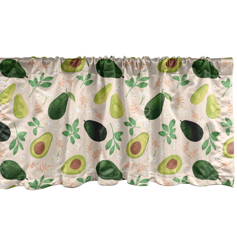 Multicolore cantonnière Ambesonne Avocado, L 42 po x L 18 po