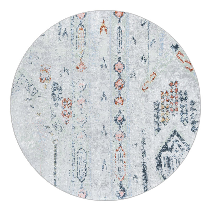 Massie Abstract Indoor Rug, Round 7'10"