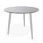 23" Round Rustic Polymer Outdoor End Table with Tapered Legs-919207734