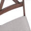 Chaise de salle à manger, ensemble de 2, côté, rembourrée, cuisine, salle à manger, tissu, structure en bois de noyer, transitionnel