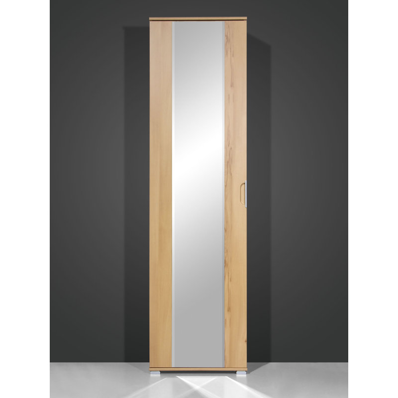 Wheatfield 1 Door Manufactured Wood Wardrobe, Beech Core