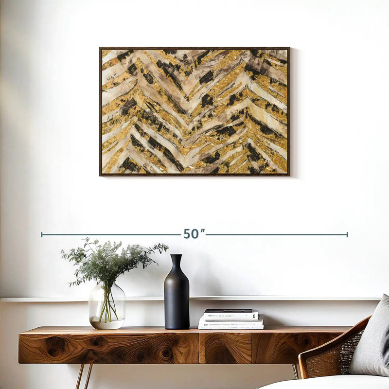 New Zebra II, Floating Frame Walnut, 31" X 21"