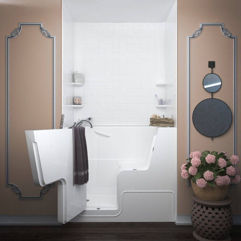 Baignoire 53" x 29" sous air/tourbillon Mohave, Gauche
