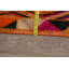 Tapis intérieur en laine noué la à la main orange/noir 2 pi 10 po x 12 pi 7 po one-of-kind Adhvika
