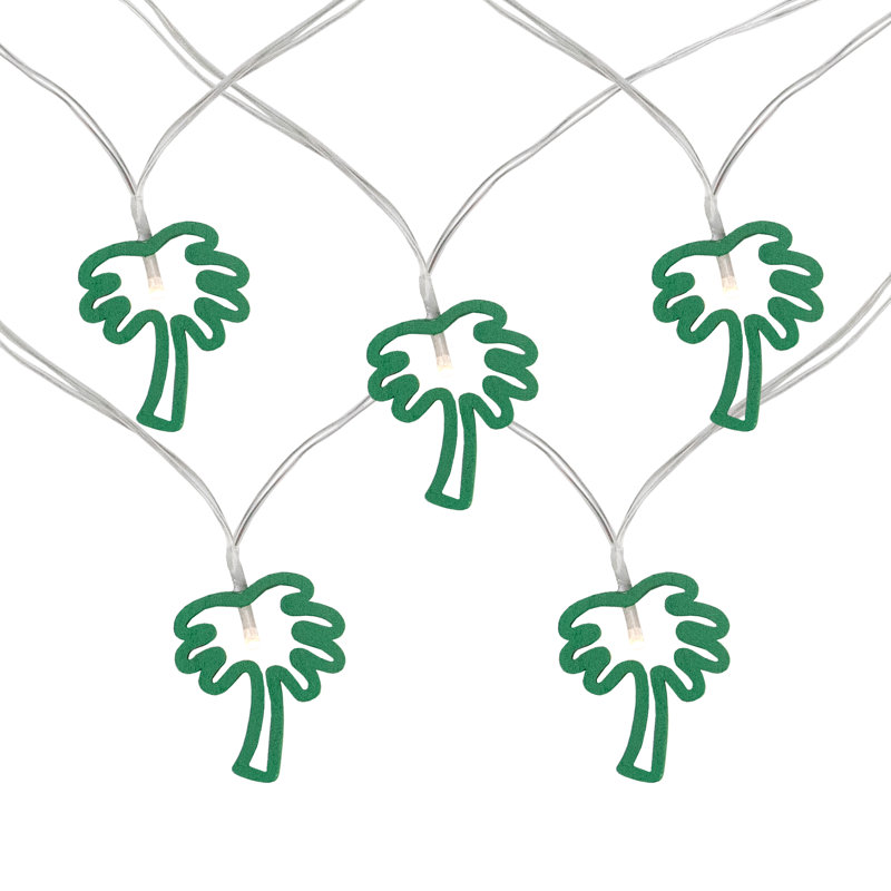 10-Count LED Palm Tree Fairy Lights - Warm White