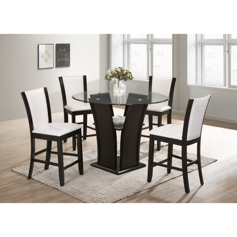 Datha 4 - Person Double Pedestal Base Dining Set