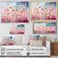 Swanfield rose pastel pastiche sur toile-742724726-742724725