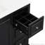 Meuble-lavabo de 36 po avec lavabo en céramique, tablette réglable en forme de U-116859028