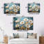 Green Dandelion Dandelion Daydream - Ensemble de décoration murale floral en métal