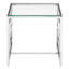 Redd Glass Top Sled End Table