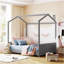 Lit double en bois de velours, gris-565888357-565888359