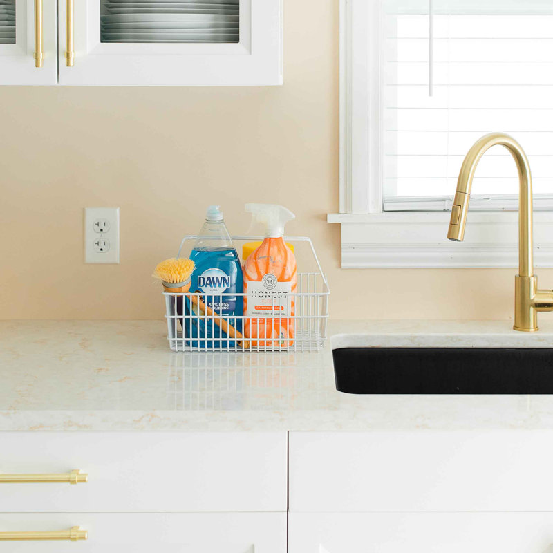 Rebrilliant Kiger Decorative Basket, White, Large