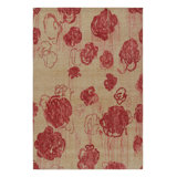 Distressed Homage Hand Knotted Floral Area Rug