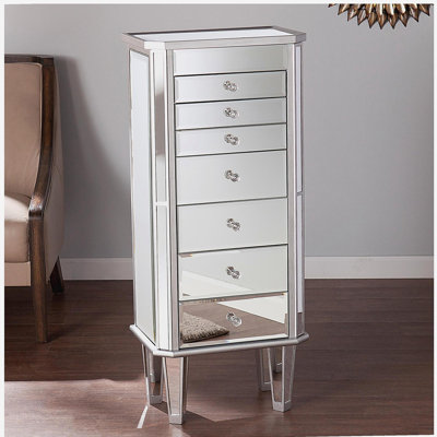 Margaux Mirrored Jewelry Armoire