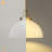 1-Light 12'' Dimmable Dome Modern Single Antique Brass Pendant Light for Kitchen Island.Features Cloud Glass.-2056466933-2051598714