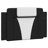 vidaXL Bed Frame Viana without Mattress Black and White 90x190 cm Faux Leather-1392749247-1392749240