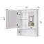 Armoire de rangement murale en bois avec miroir-1627200055